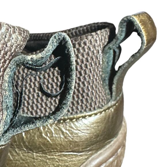 Born Althea bronze Leather Sneakers Sz 9 comfortable casual Whiskey Metallic - Picture 10 of 12